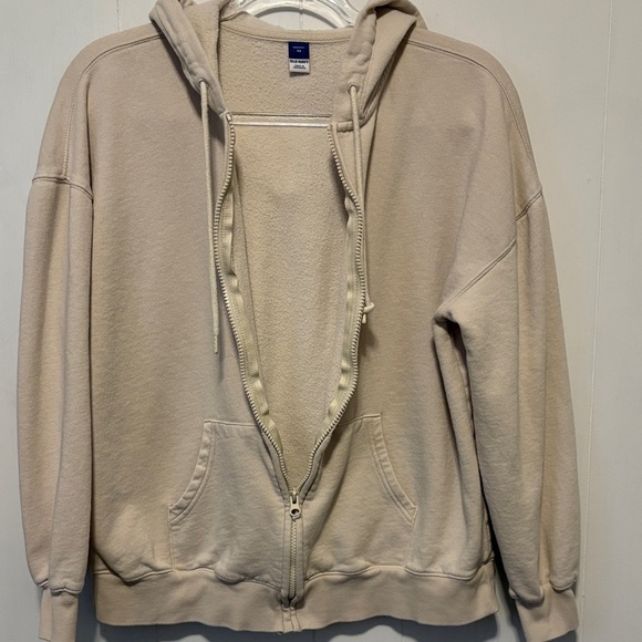 Old Navy So Comfy Oversized Cream  Hoodie - Picture 6 of 8